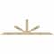 Ekena Millwork Saratoga Rough Sawn Timber Gable Bracket, Douglas Fir, 96"W x 28"H x 2"D x 4"F, 7/12 Pitch GBW096X28X0204SAR00RDF - alternate 1